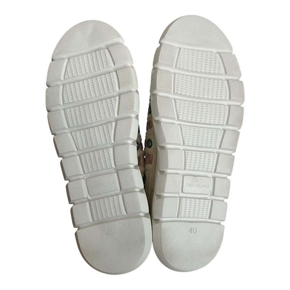 Free People Catch Me If You Can Shoes In White Mirror Combo Size 40 EU - Picture 11 of 11